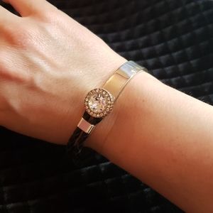 Brighton braided leather loop bracelet